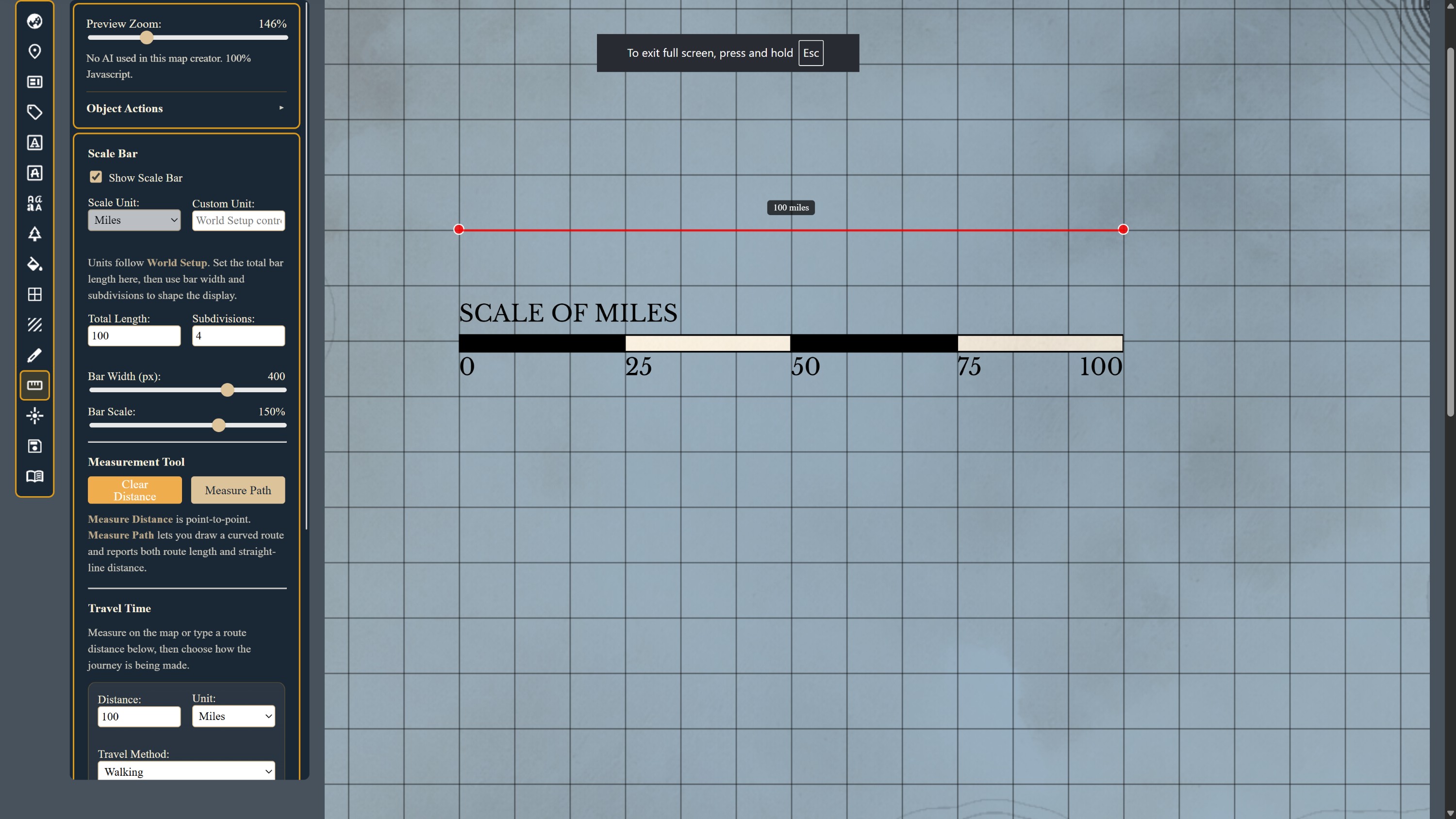 Nova Terra path distance tool